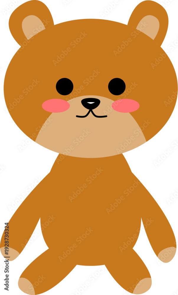 Obraz premium simple teddy bear SVG file