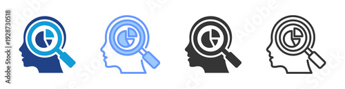 Behavioral Analysis icon set multiple style collection