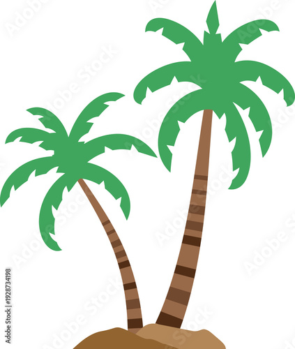 palm trees vector