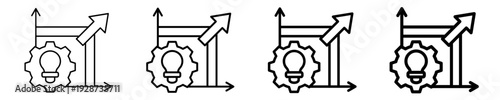 Scalability Problems  Icon Set Different Style Collection