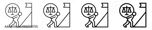 Legal Challenges  Icon Set Different Style Collection