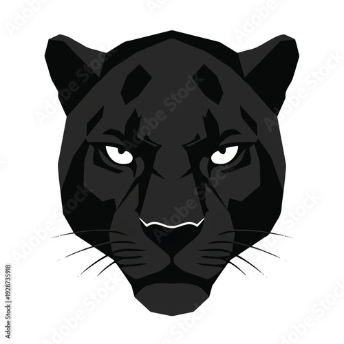 Black Panther Head Illustration Graphic Design 3.