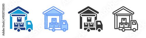 Wholesale Distribution icon set multiple style collection