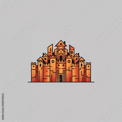 vector illustration of a modern building