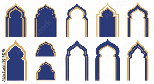 Colorful Architectural Arches with Unique Designs for Contemporary Art and Decor Projects