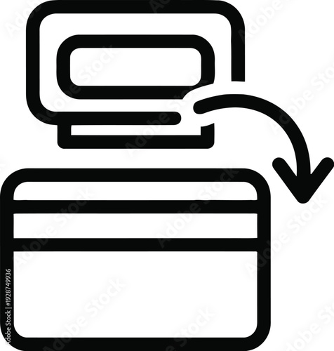 Cash deposit into box