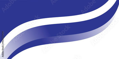 Abstract Deep Blue and Navy Wavy Background with Elegant Curved Layers and White Copy Space illustration.