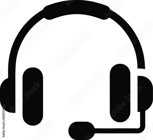 Customer support headset icon
