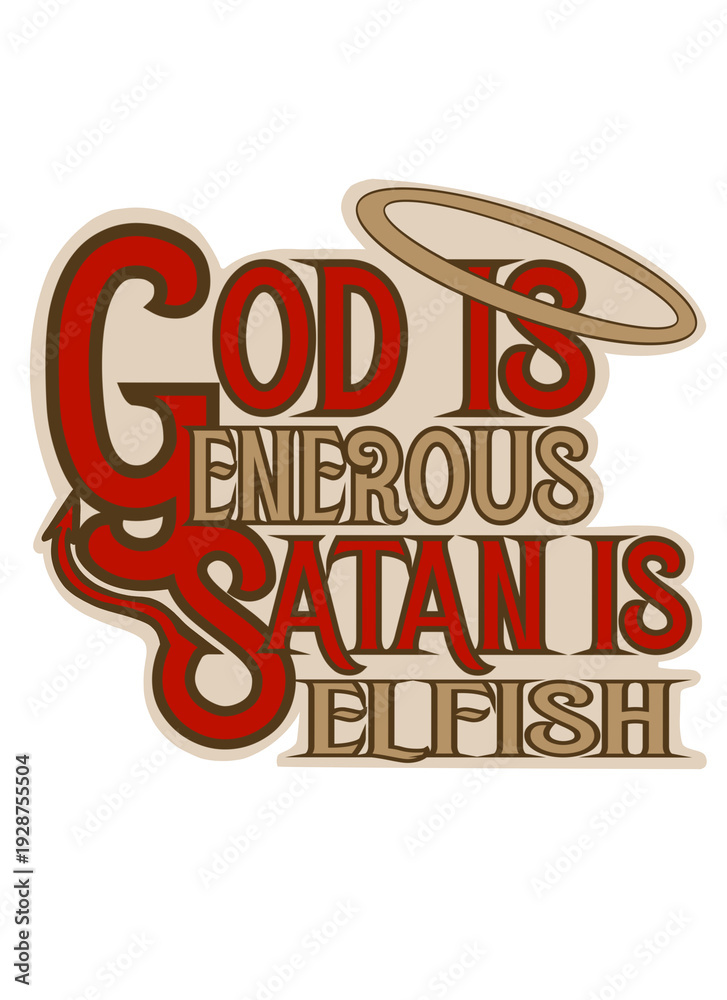 Fototapeta premium God word mural 