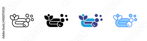 Soap icon set multiple style collection