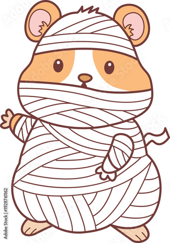 Cute halloween set of hamster sticker with activity. Hamster 