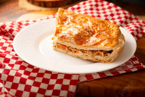 Wallpaper Mural Tuna Pie, a savory tart filled with canned tuna cooked and seasoned with various ingredients, in Mexico it is called Pay de Atun, it is a very popular recipe during the Lenten season. Torontodigital.ca