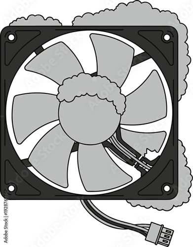 Clogged Computer Fan