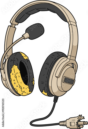 Damaged Headphones with Cord