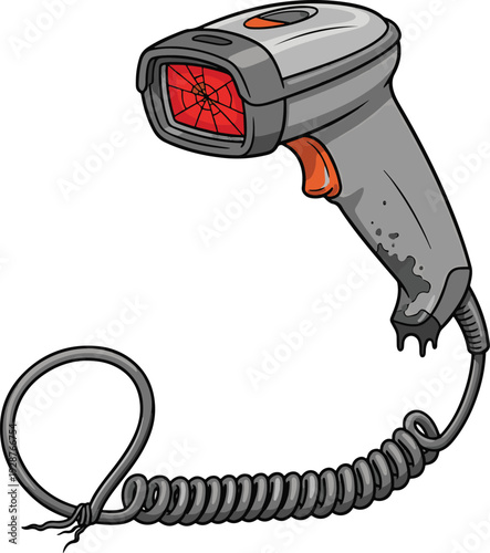 Barcode Scanner with Cord