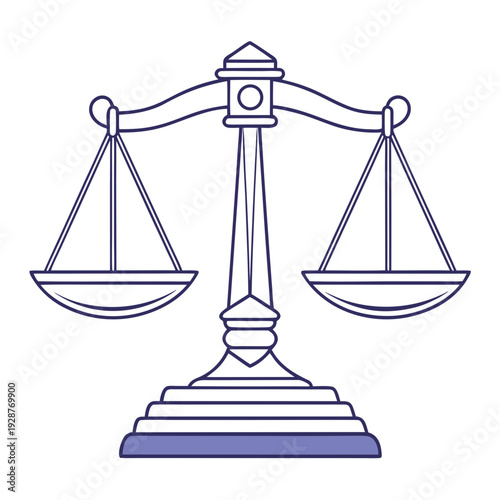 Balance scales, the symbol of justice and fairness, with their two balanced pans. This image captures the essence of law, legal matters, and the pursuit of truth