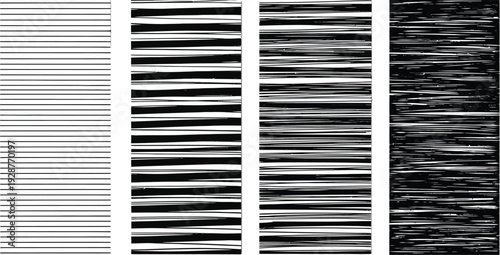 Four vertical bars show increasing horizontal noise levels.