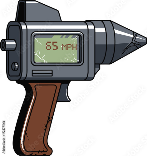 Radar Gun Measuring Speed