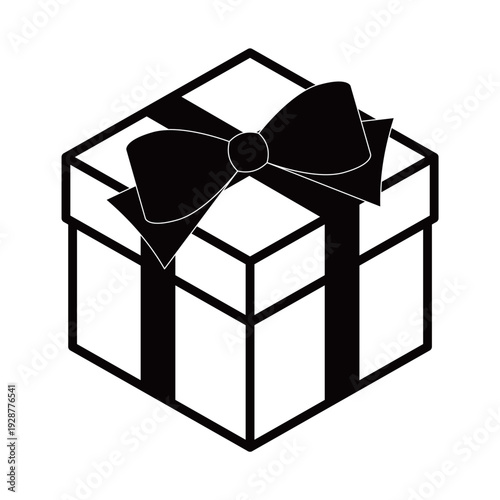 ギフトボックスのアイソメトリックイラスト