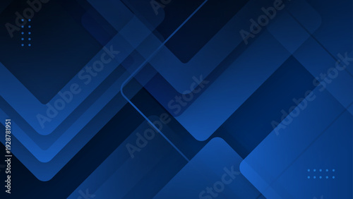 Abstract cyber style background with overlapping blue square patterns