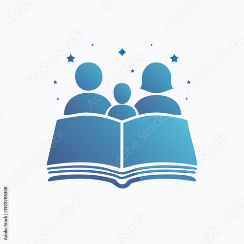 Family Reading Together - A Storytelling Moment.