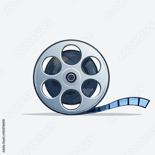 Film reel icon representing cinema and movie production.