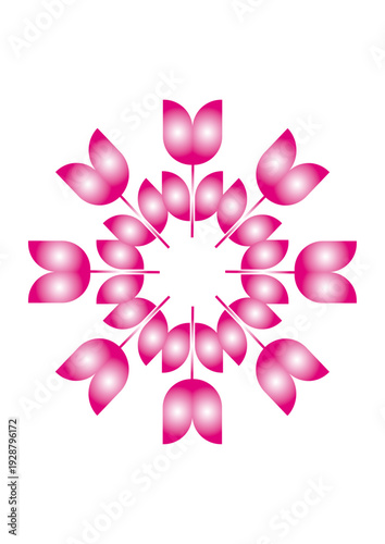 pink flower logo