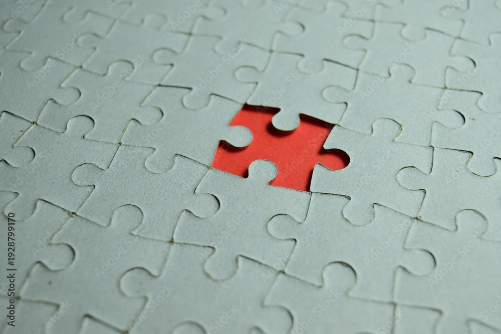 Obraz premium Puzzle with missing piece