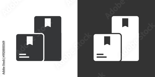 Package Inventory icon. Solid glyph series icon