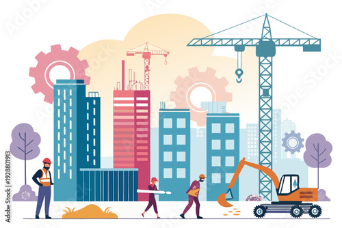 Depicting And Labor With Bold Gra Beautiful Premium Digital Asset