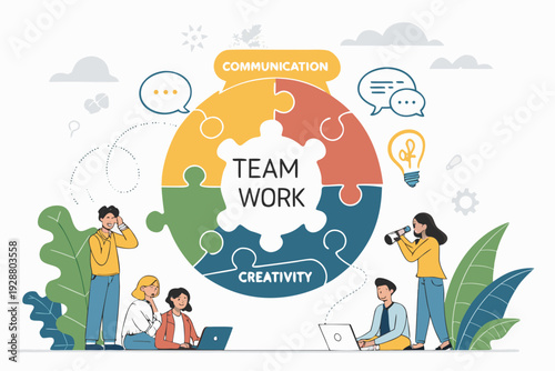 Crisp Teamwork With Dynam High-Quality Stock Image