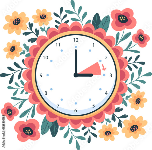 clock icon for spring forward or daylight saving time