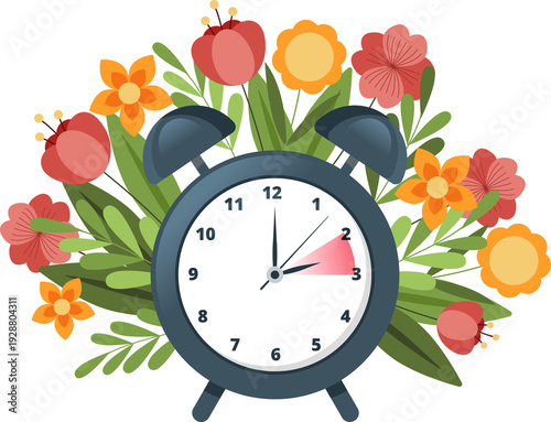 clock icon for spring forward or daylight saving time
