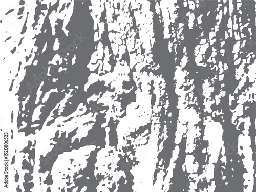 Vector texture of organic rough surface, resembling tree bark or stone. Abstract grunge overlay for creating vintage and distressed effects. High contrast black and white design element.