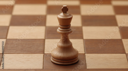 gambit. A single chess piece on a wooden board, connecting two sides in a minimalist game. tutorial guides, club newsletters, designed for tourism and weekend activity guides.
