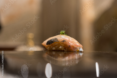 Wallpaper Mural Japanese Omakase meal, Delicious Hamachi Sushi. Selective focus Torontodigital.ca