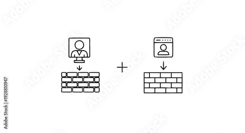 Digital Security and Network Protection Concept.