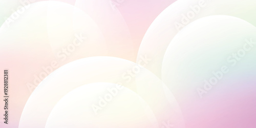 Abstract soft pastel background with elegant transparent overlapping circles.