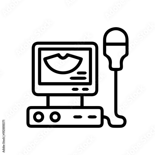 Ultrasound Machine Icon