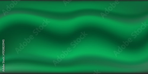 Abstract Green Wavy Silk Background
