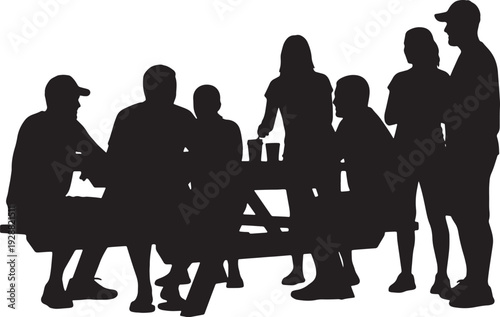 Forest Picnic Table Elements for Park Scenes