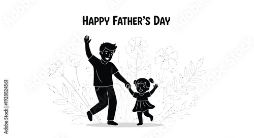 Happy Father's Day vector illustration