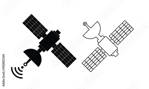 Satellite icon vector illustration.