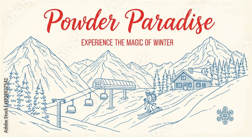 Powder Paradise Experience the Magic of Winter Ski Resort.