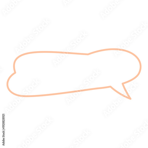 Wavy Orange Speech Box