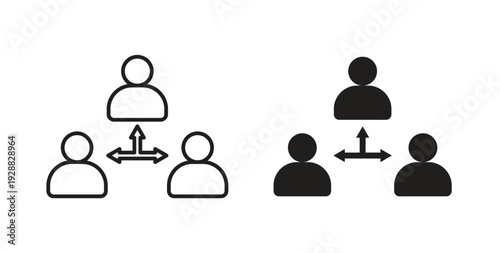 Third party icon Thin Collection. Editable Stroke. Suitable for Websites