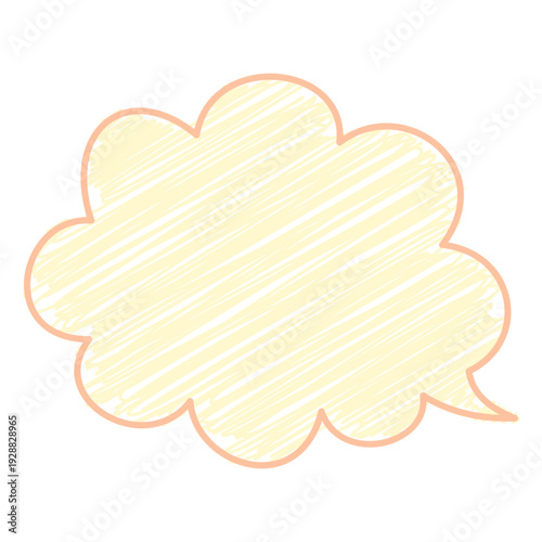 Comic Cloud Scribble Bubble