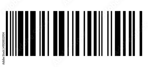 Barcode vector illustration isolated on Transparent Background