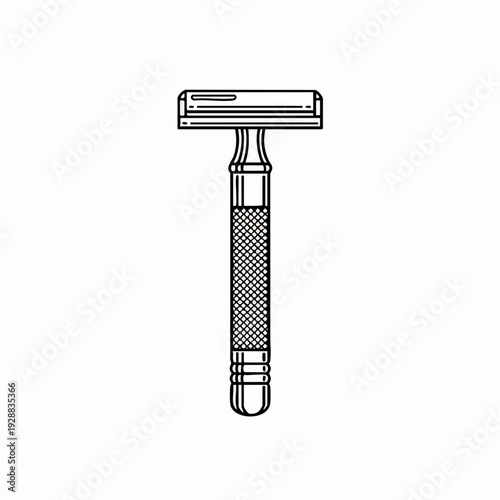 Safety Razor Classic Vintage Barber Shaving Tool.