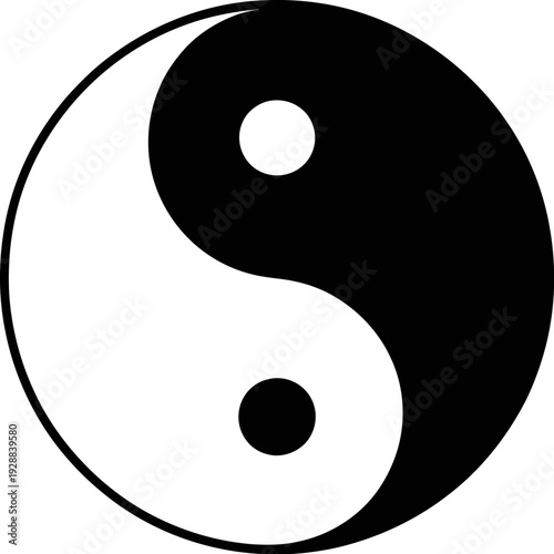 Stunning yin yang symbol for balance and harmony